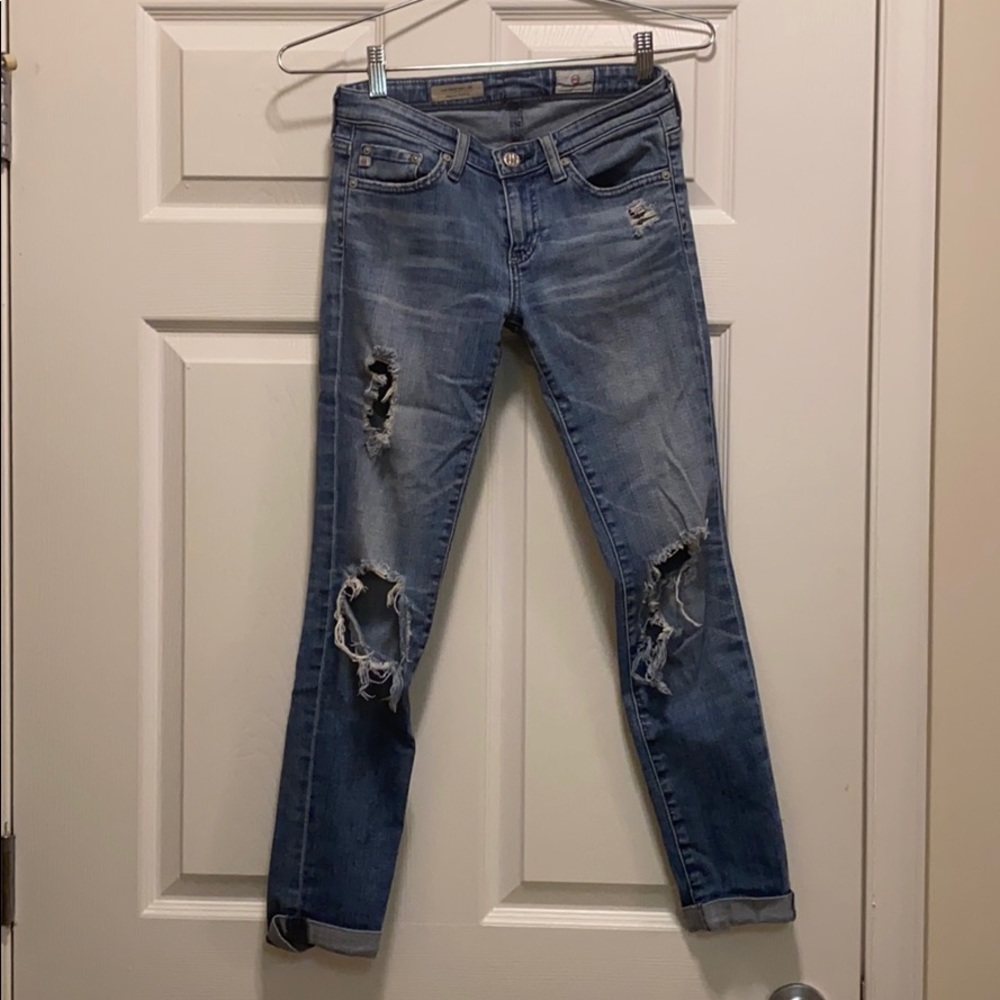 Perfect condition AG distressed jeans